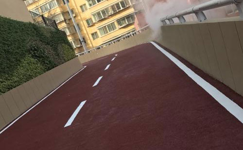 南口街道彩色路面